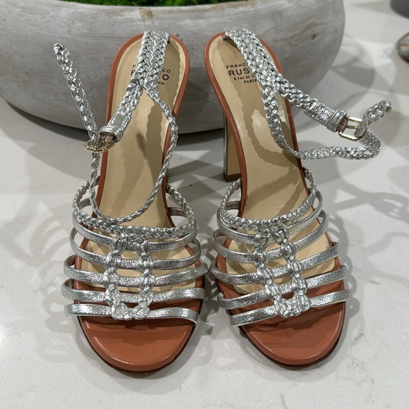FRANCESCO RUSSO
Metallic Braided Leather Sandals 😍 - Picture 3 of 7